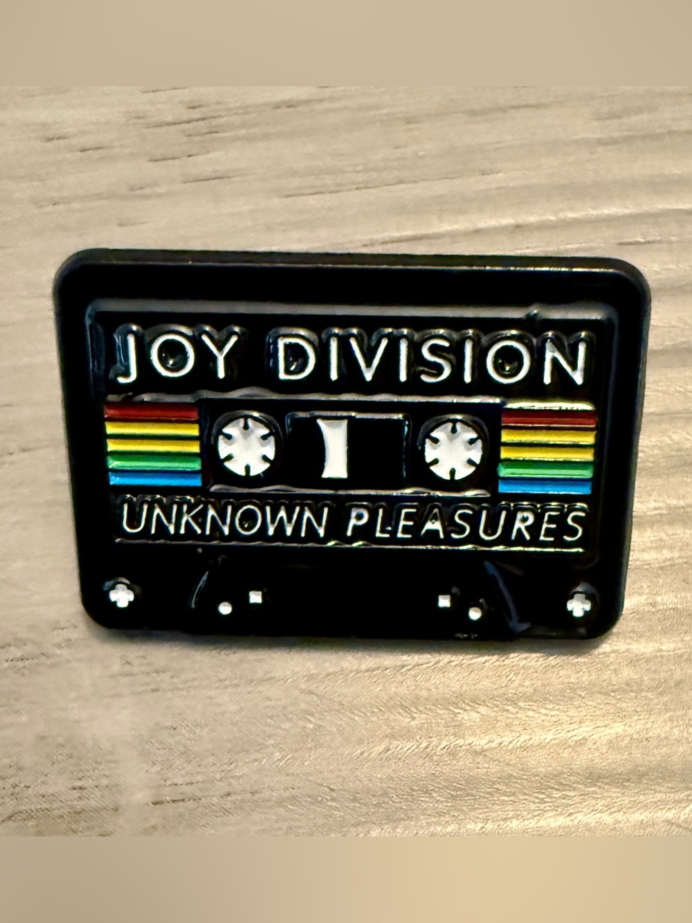 New Joy Division Unknown Pleasures Cassette Factory Records Enamel Brooch Pin
